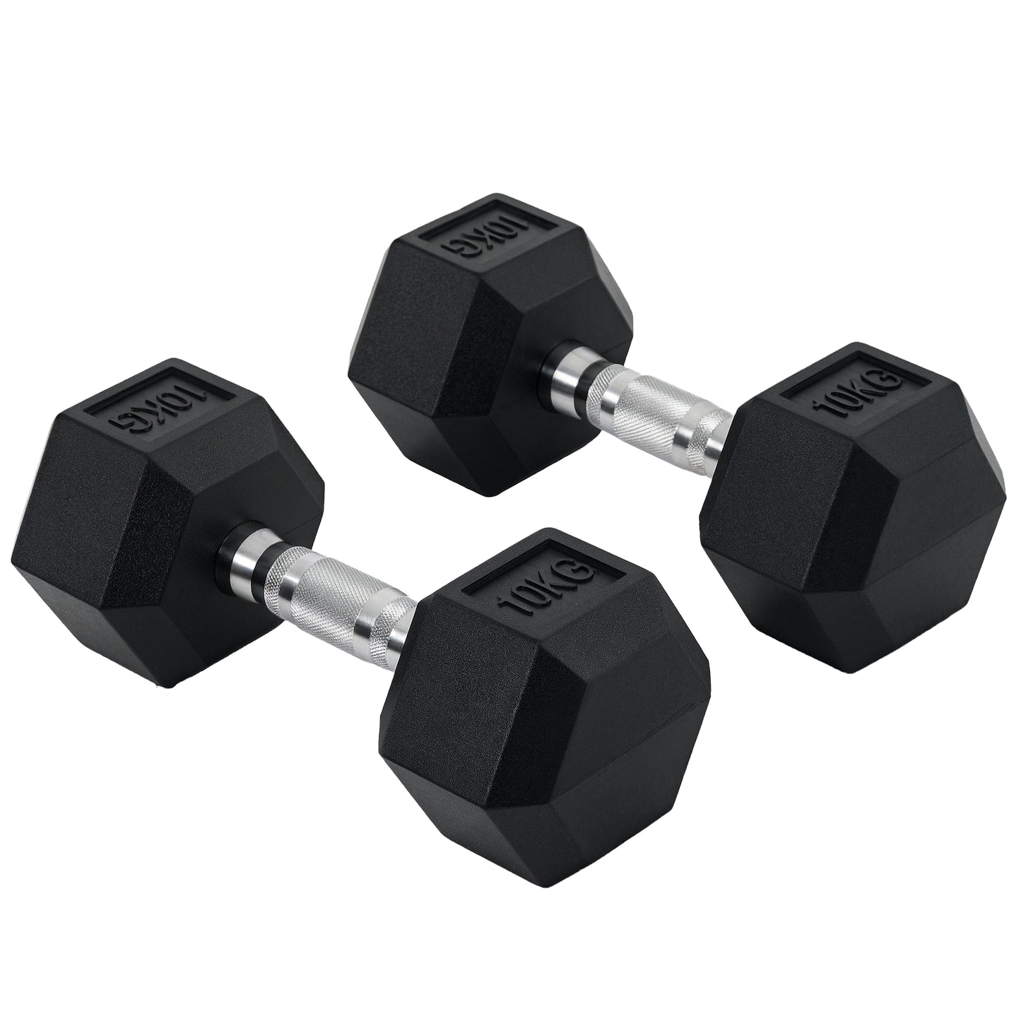 Rubber Dumbbell Sports Hex Weights Sets Home Gym Fitness Workout Exercise