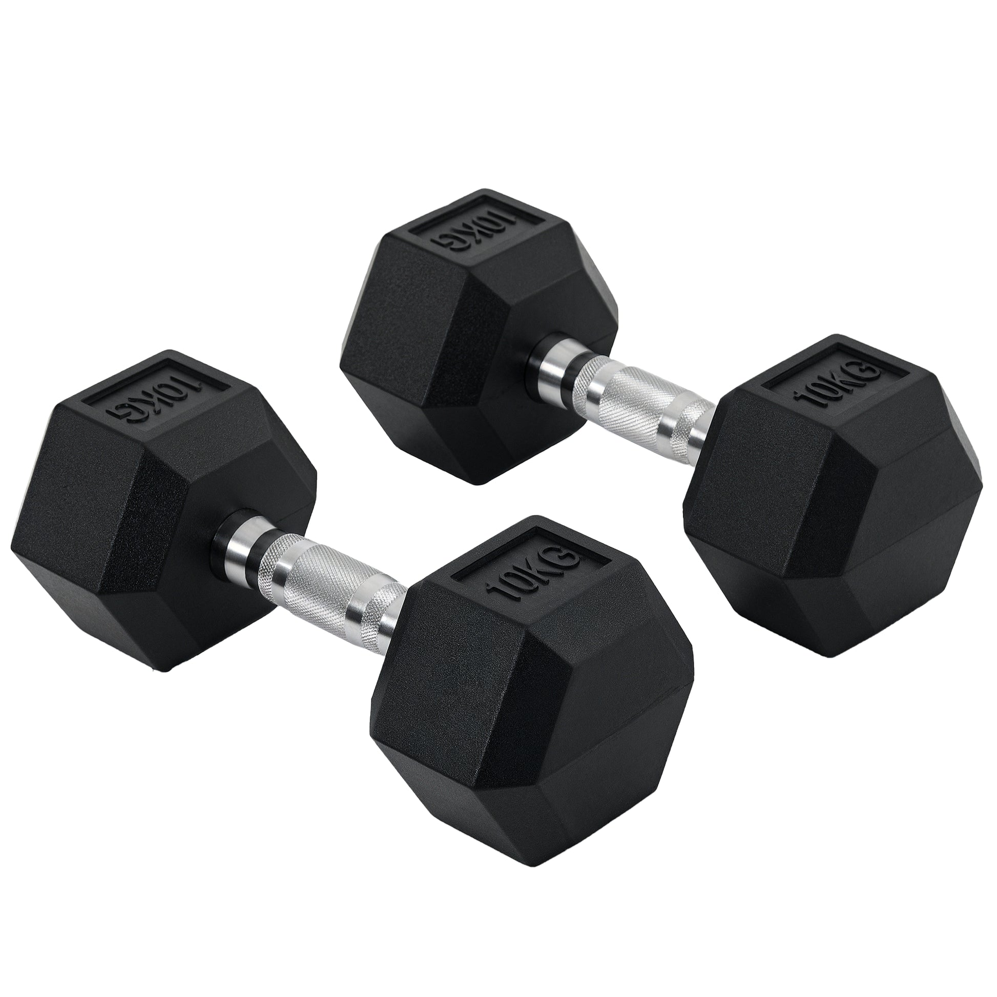 Rubber Dumbbell Sports Hex Weights Sets Home Gym Fitness Workout Exercise
